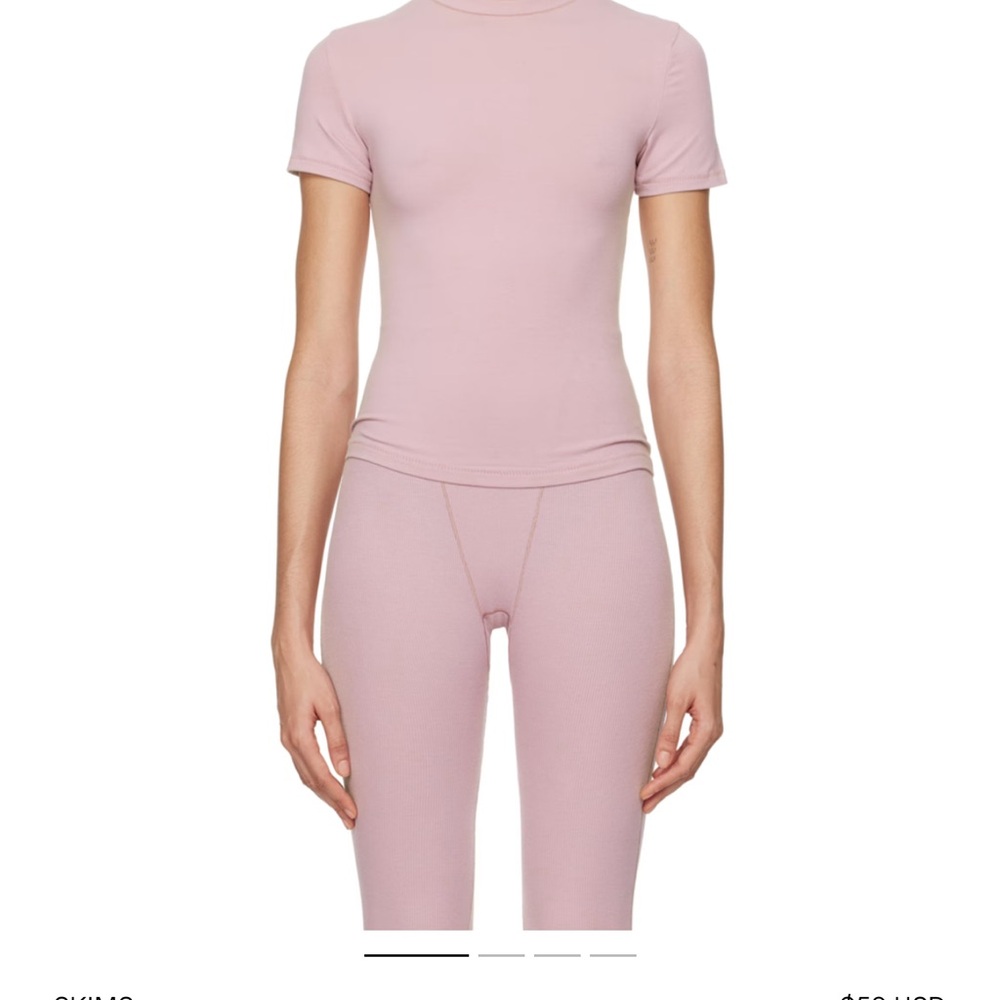 Skims cotton jersey tee (dusk)